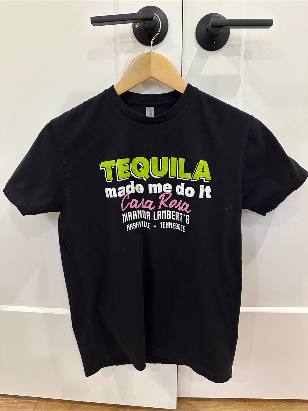 Miranda Lambert’s Bar Nashville - Black - 'Tequila Made Me Do It' Graphic Tee